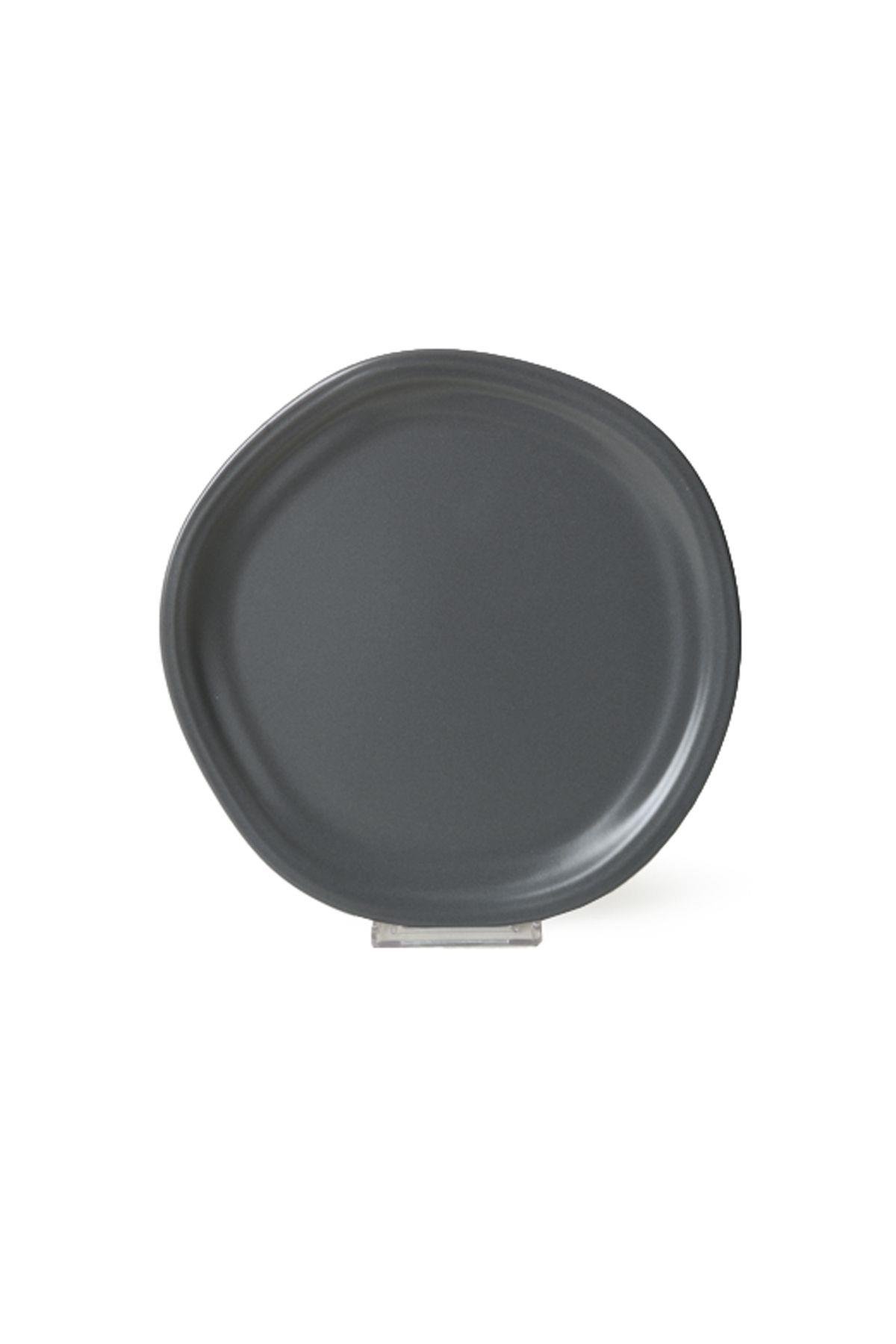 Mat Gri Bloom Pasta Tabağı 24 Cm 6 Adet 959