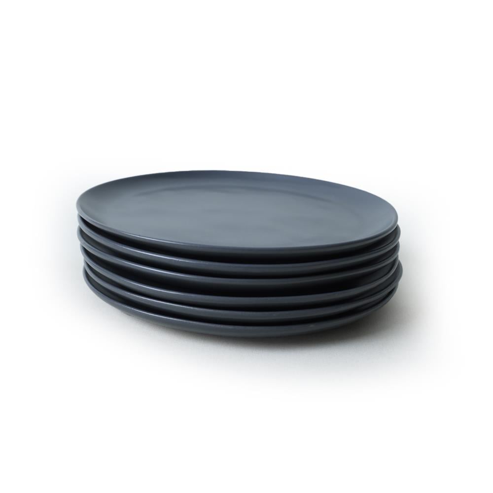 Mat Gri Sardes Pasta Tabağı 22 Cm 6 Adet 959