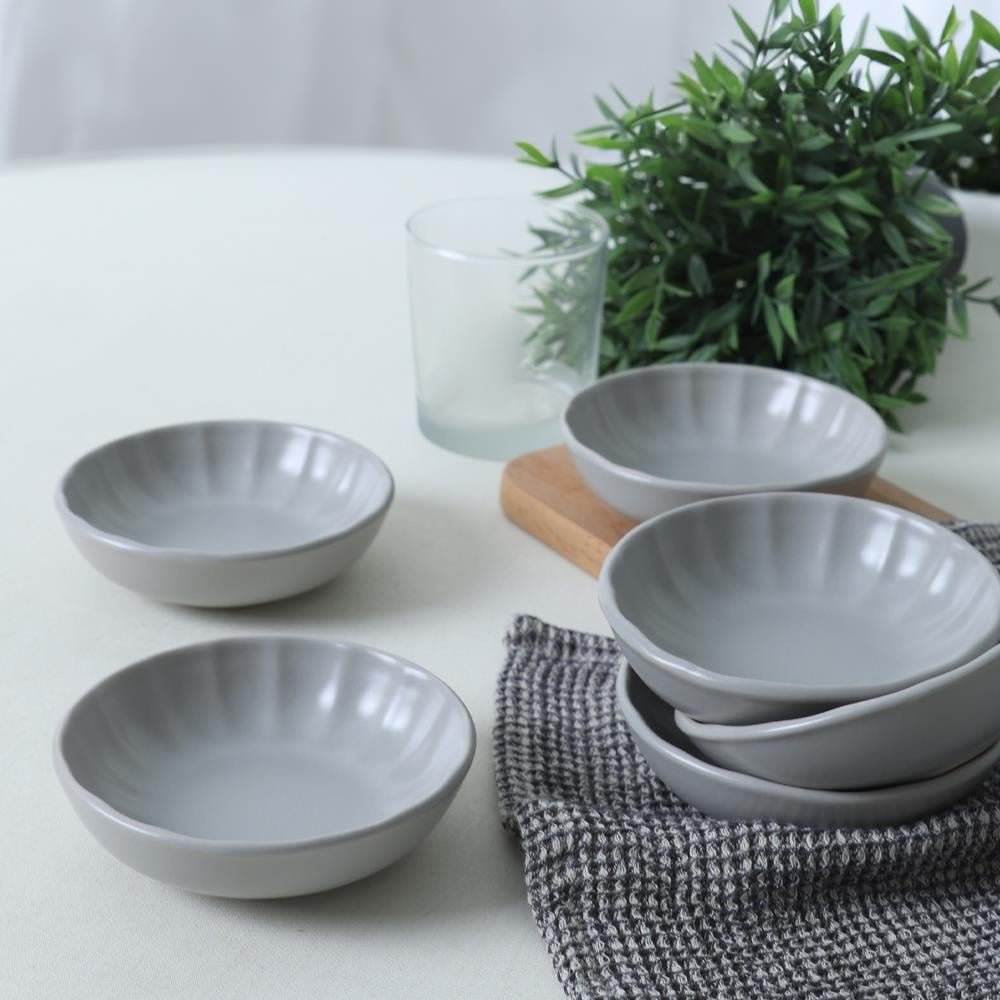 Mat Gri Sirius Çerezlik / Sosluk 12 Cm 6 Adet 995