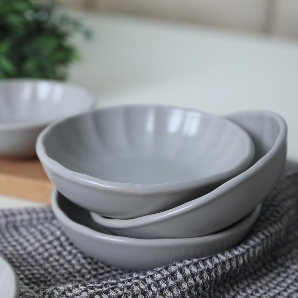Mat Gri Sirius Çerezlik / Sosluk 12 Cm 6 Adet 995