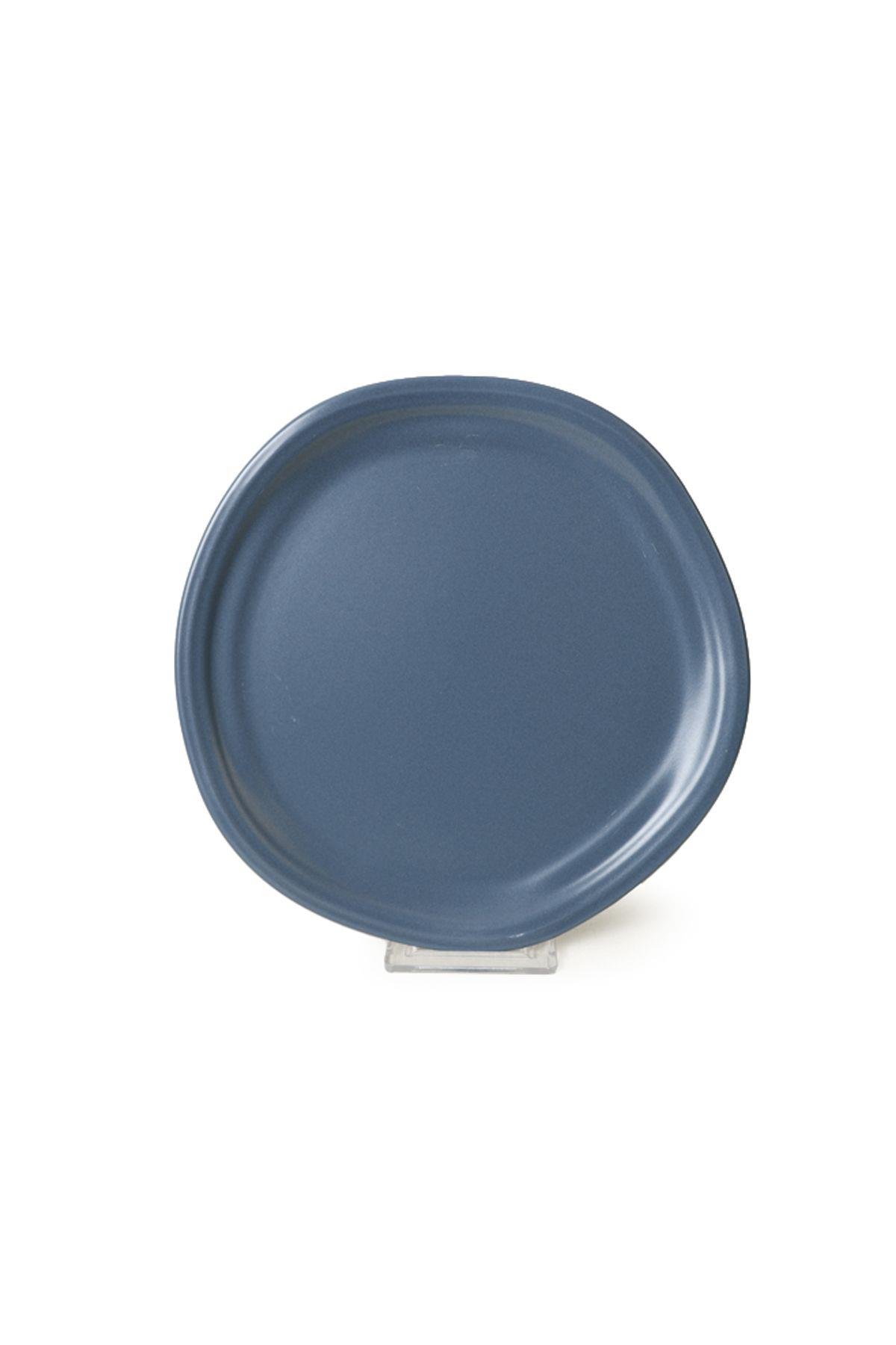 Mat Mavi Bloom Pasta Tabağı 24 Cm 6 Adet 399