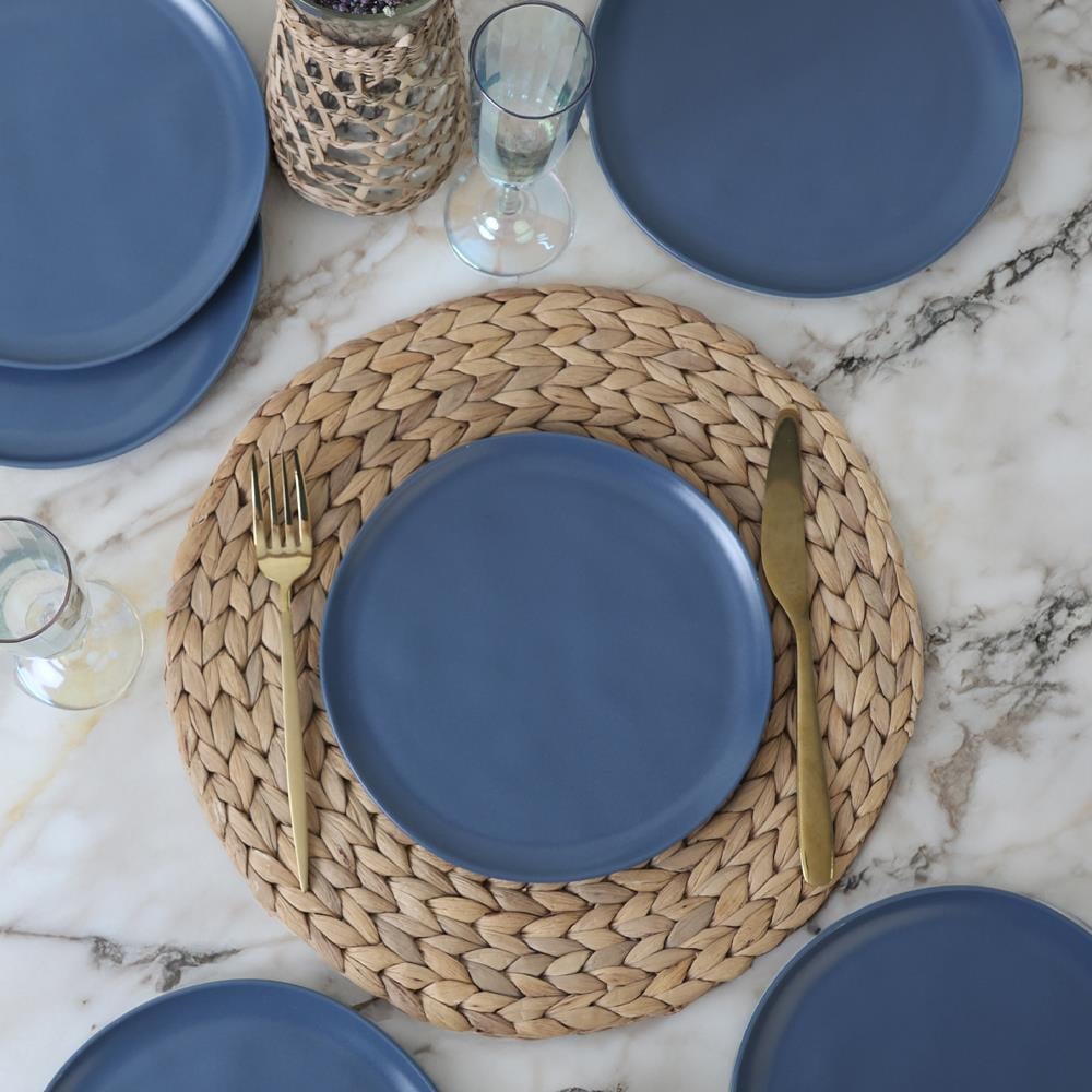 Mat Mavi Sardes Pasta Tabağı 22 Cm 6 Adet 399