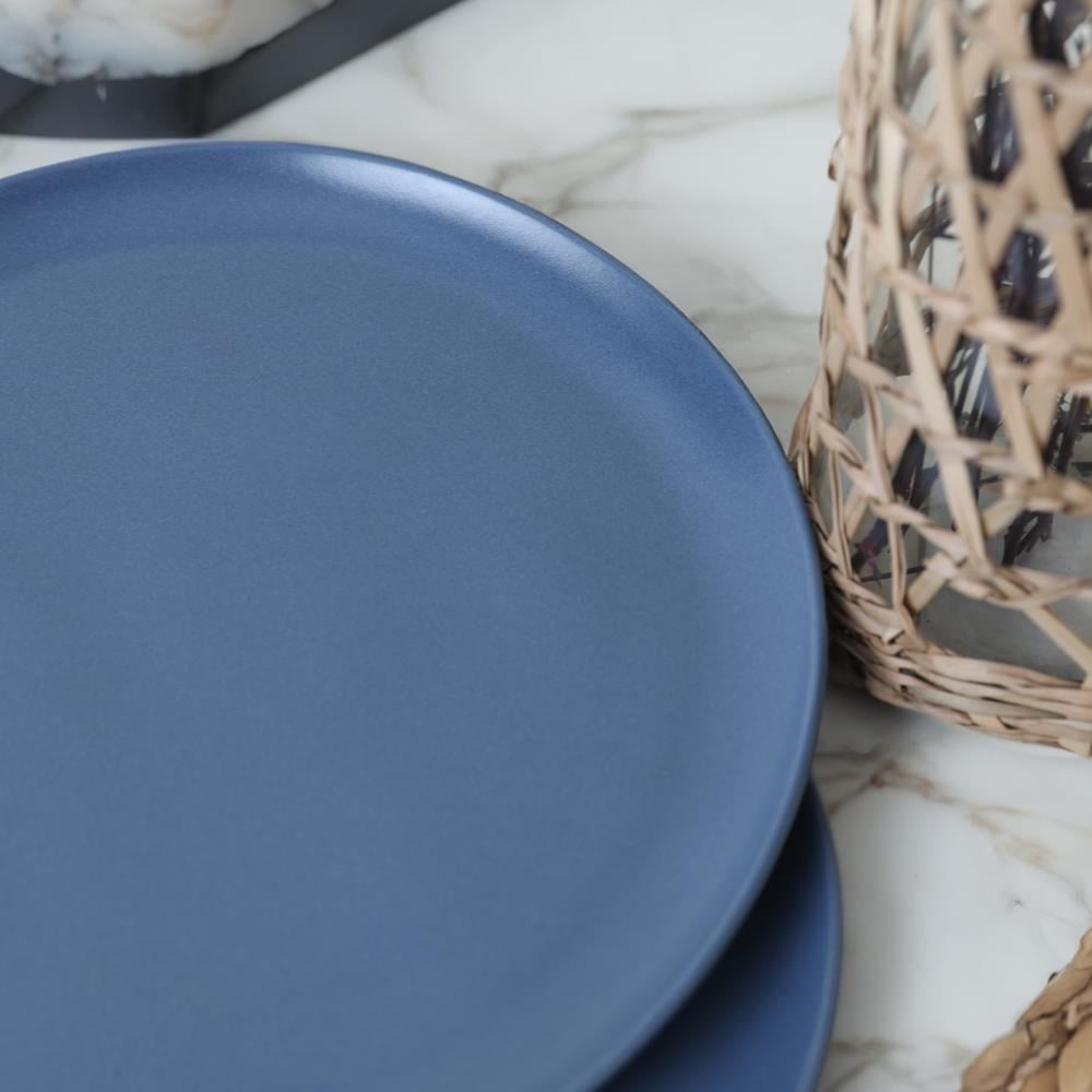 Mat Mavi Sardes Pasta Tabağı 22 Cm 6 Adet 399