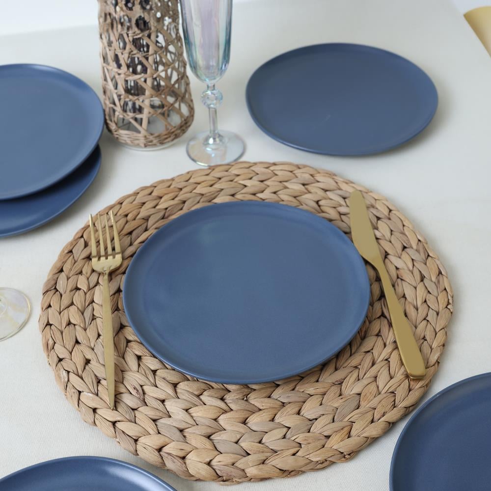 Mat Mavi Sardes Pasta Tabağı 22 Cm 6 Adet 399