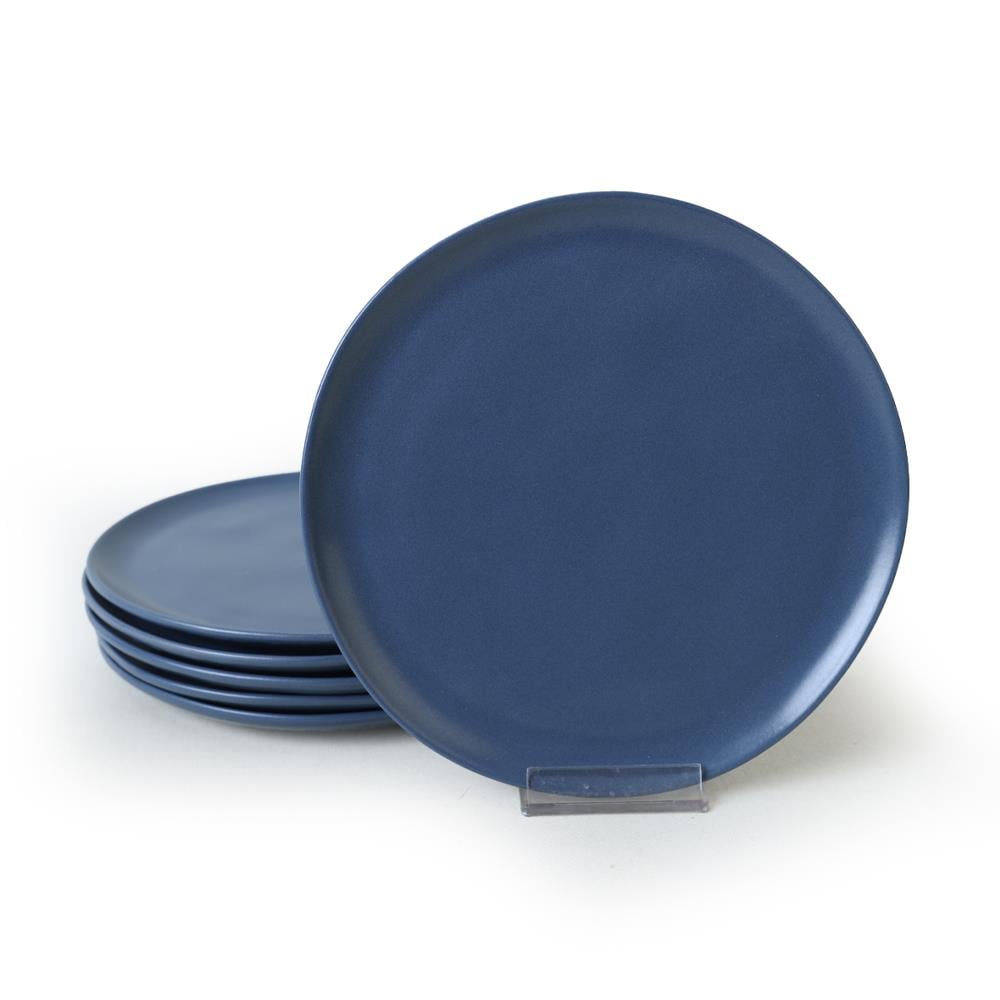 Mat Mavi Sardes Pasta Tabağı 22 Cm 6 Adet 399
