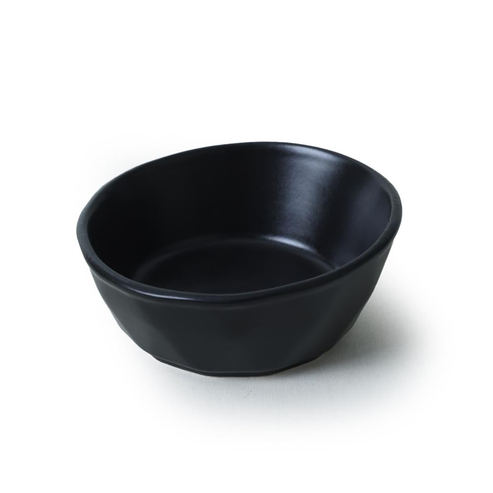 Mat Siyah Kristal Çerezlik / Sosluk 12 Cm 6 Adet 956