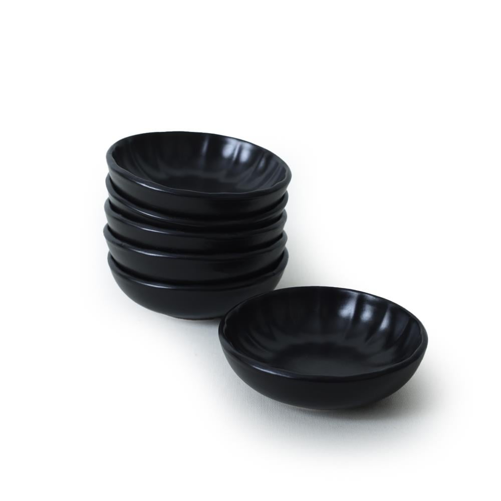 Mat Siyah Sirius Çerezlik / Sosluk 12 Cm 6 Adet 956