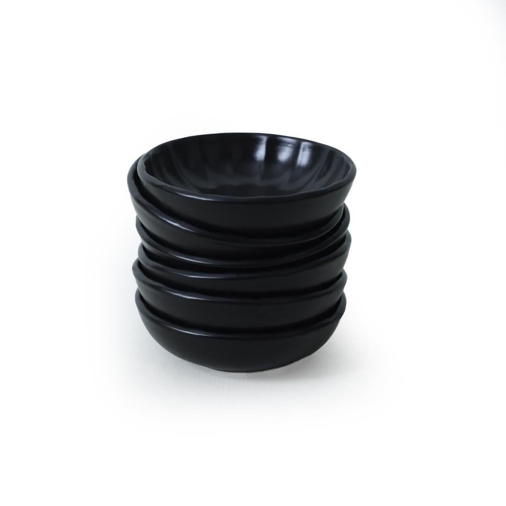Mat Siyah Sirius Çerezlik / Sosluk 12 Cm 6 Adet 956