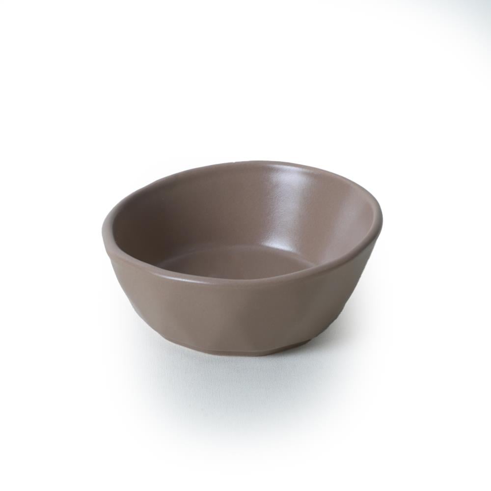 Mat Toprak Taupe Kristal Çerezlik / Sosluk 12 Cm 6 Adet 977