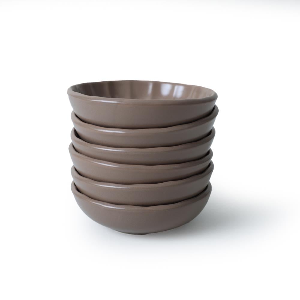 Mat Toprak Taupe Sirius Çerezlik / Sosluk 12 Cm 6 Adet 977