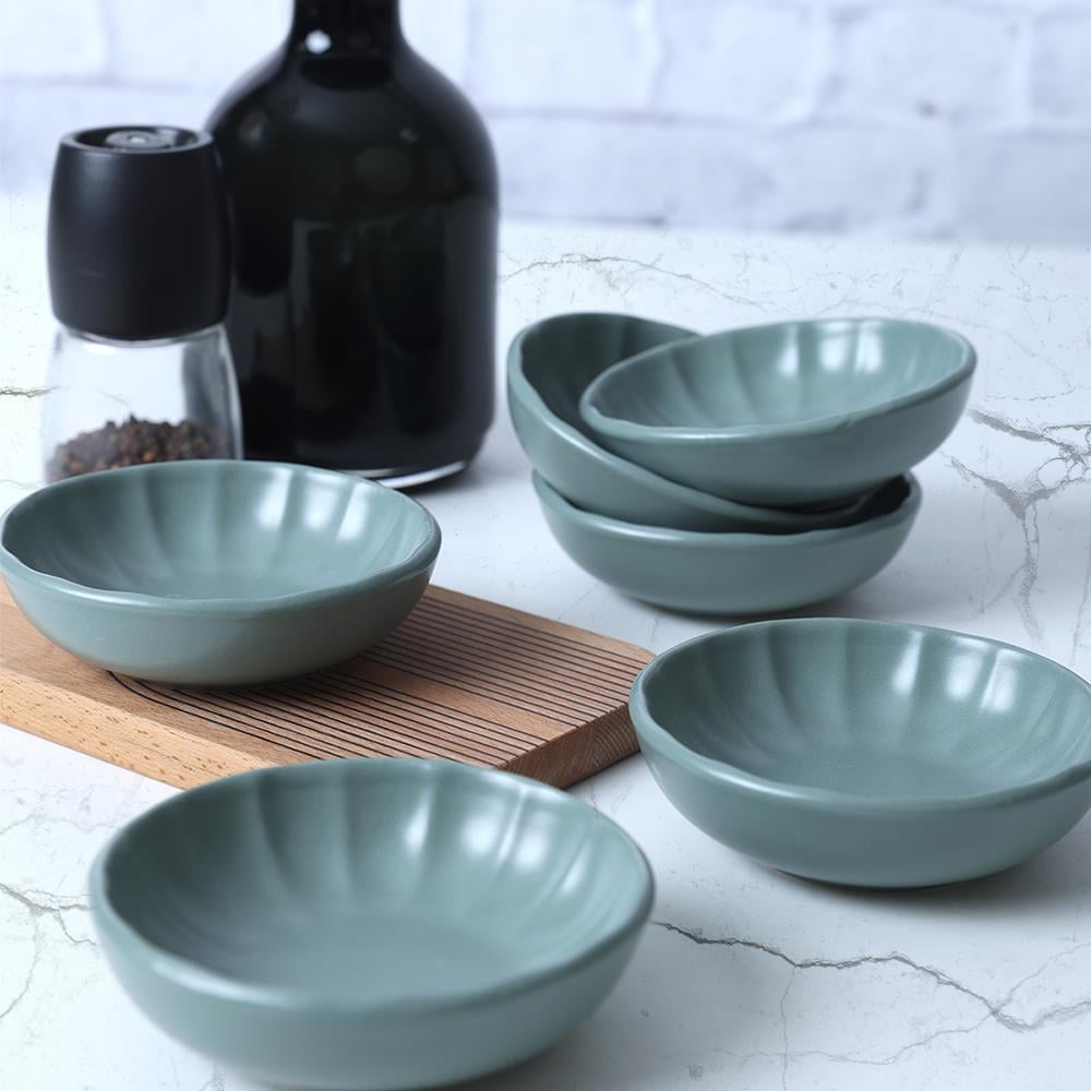 Mat Yeşil Sirius Çerezlik / Sosluk 12 Cm 6 Adet 322