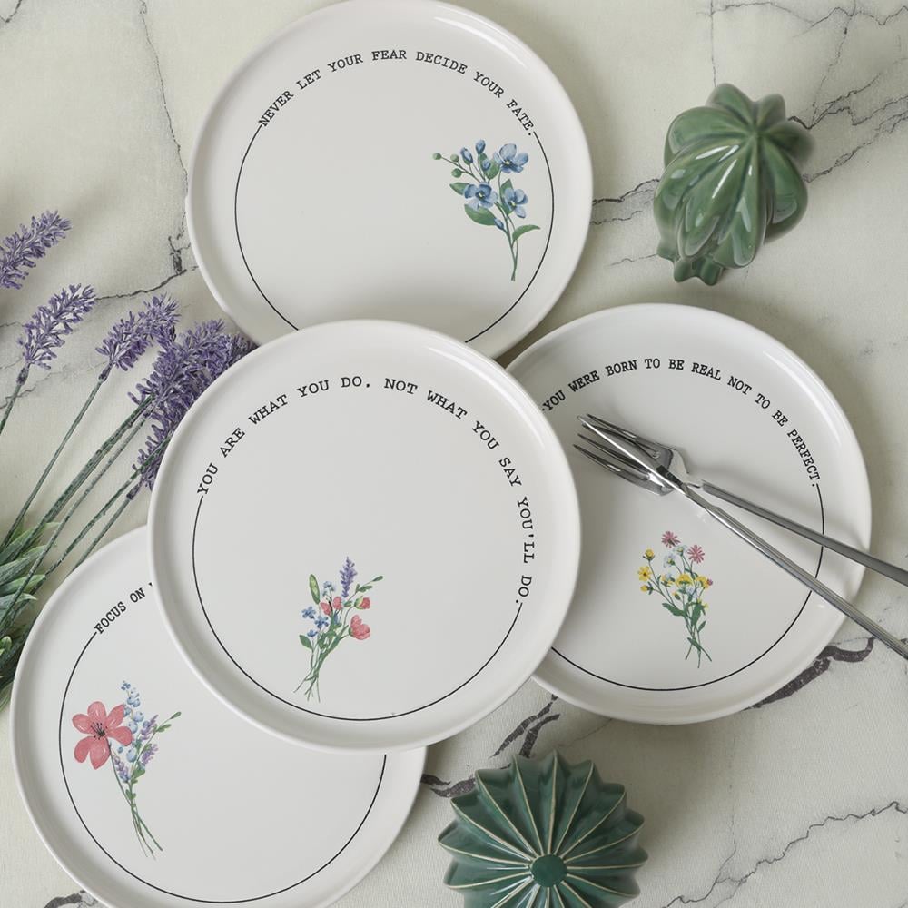 Motto Bloom Nordıc Pasta Tabağı 22 Cm 4 Adet 22806-07-08-09