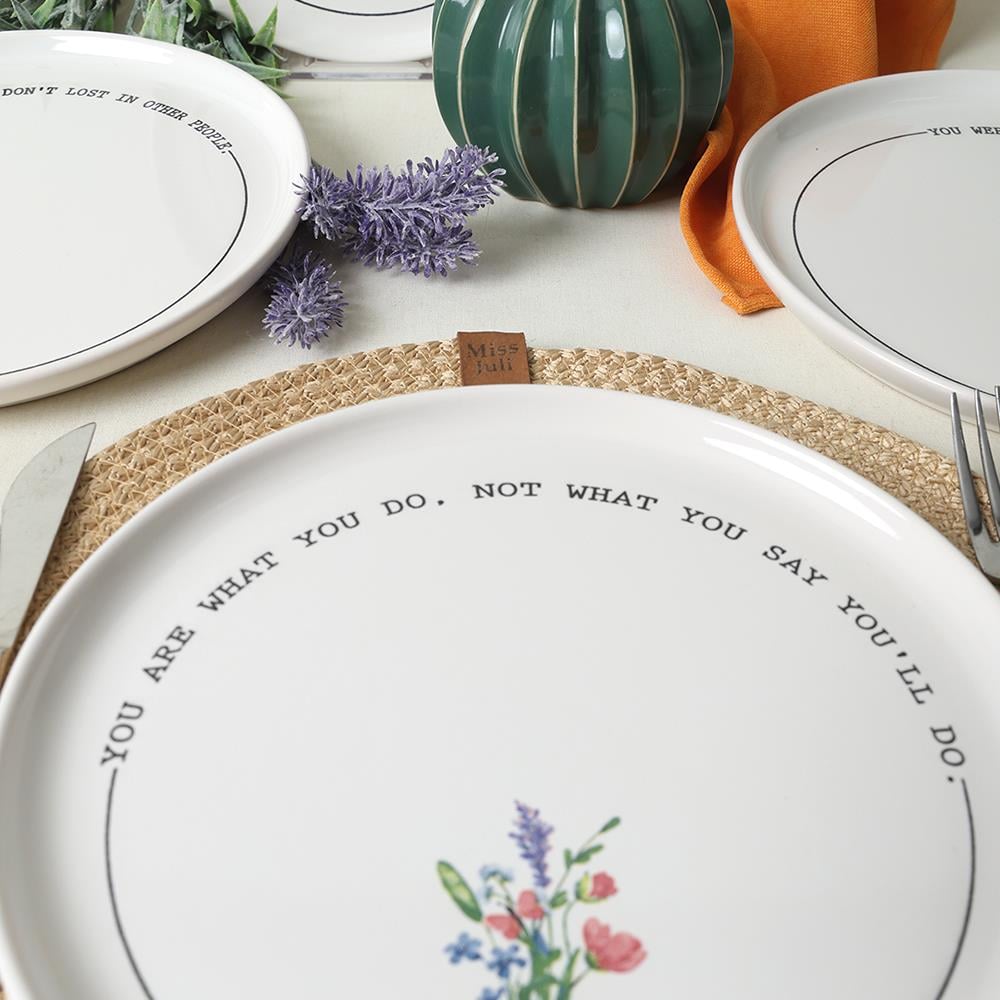 Motto Bloom Nordıc Pasta Tabağı 22 Cm 4 Adet 22806-07-08-09