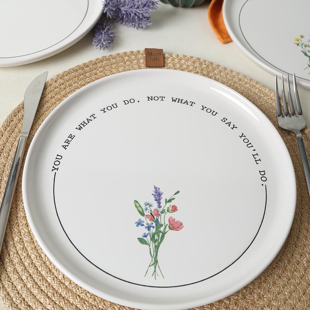 Motto Bloom Nordıc Pasta Tabağı 22 Cm 4 Adet 22806-07-08-09