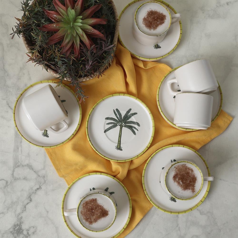 Palmiye Stackable Çay Takımı 12 Parça 6 Kişilik 22642