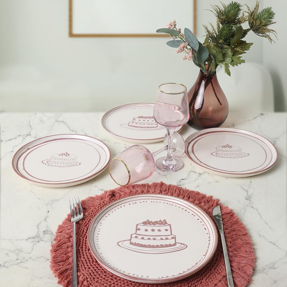 Pink Cake Nordic Pasta Tabağı 22 Cm 4 Adet 22965-66