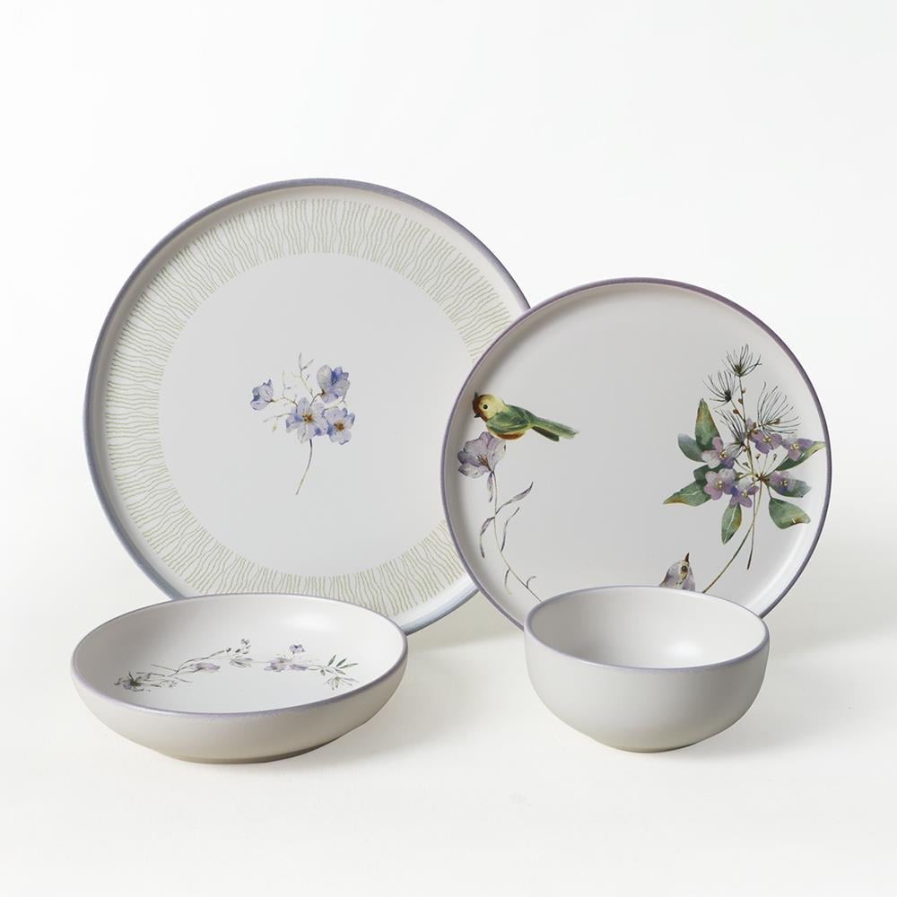 Purple Bloom Nordıc Yemek Takımı 24 Parça 6 Kişilik 22431-32