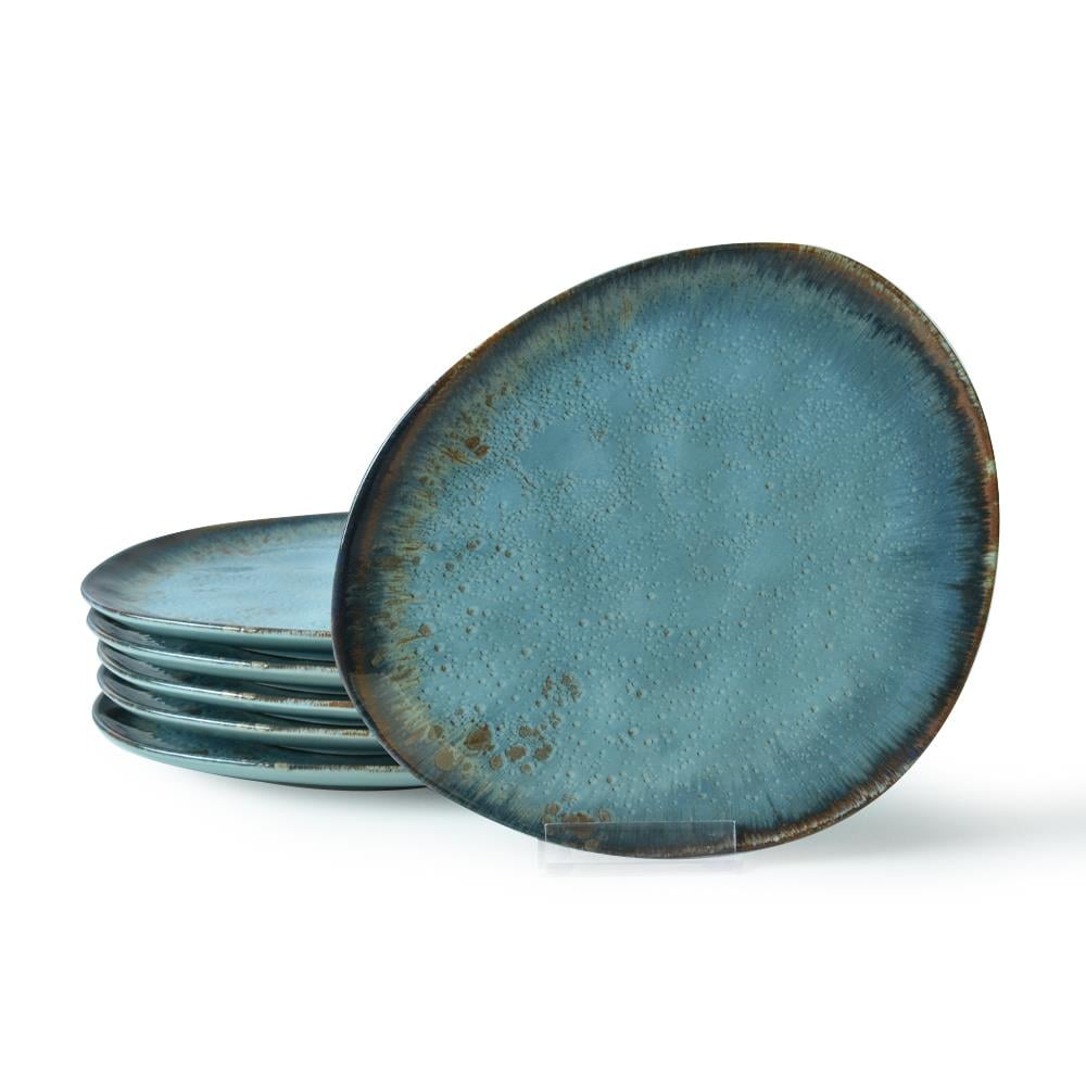 Reaktif Turkuaz Trior Pasta Tabağı 23 Cm 6 Adet 19013