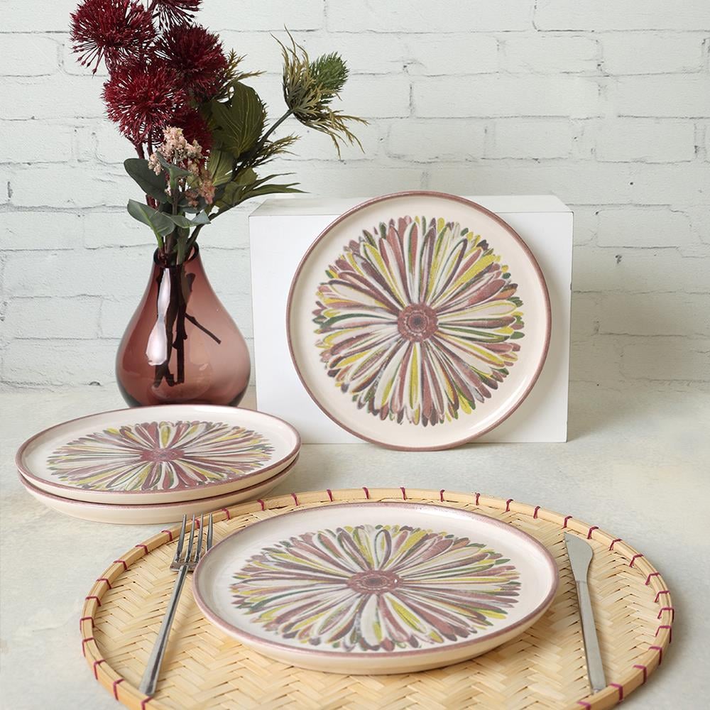 Serene Flower Nordıc Pasta Tabağı 22 Cm 4 Adet 22983