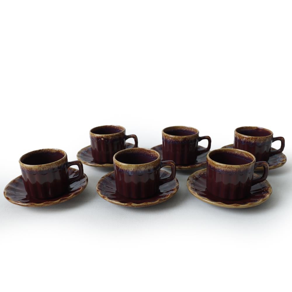 Shizen Mürdüm Sirius Çay Takımı 12 Parça 6 Kişilik Q45