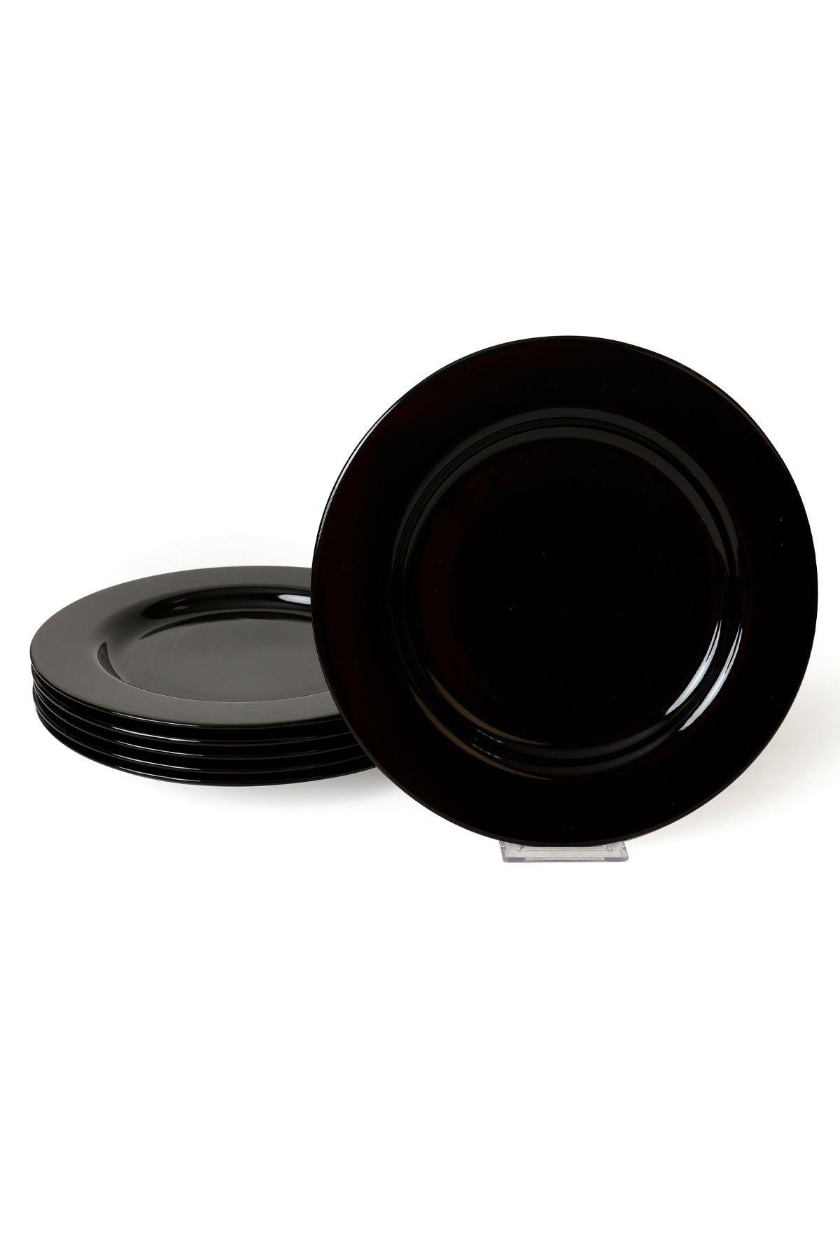 Siyah Assos Servis Tabağı 28 Cm 6 Adet 650