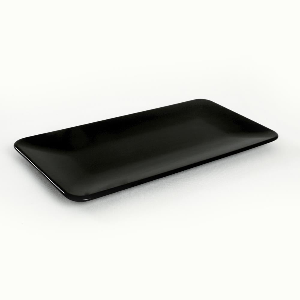 Siyah Siera Kayık Tabak 33 Cm 2 Adet