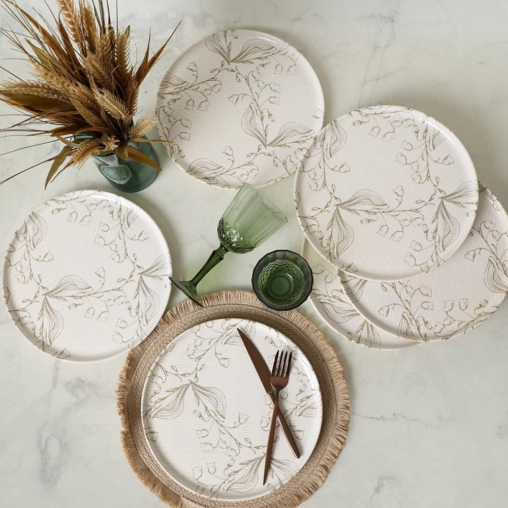 Soft Flora Nordic Servis Tabağı 28 Cm 6 Adet 22980
