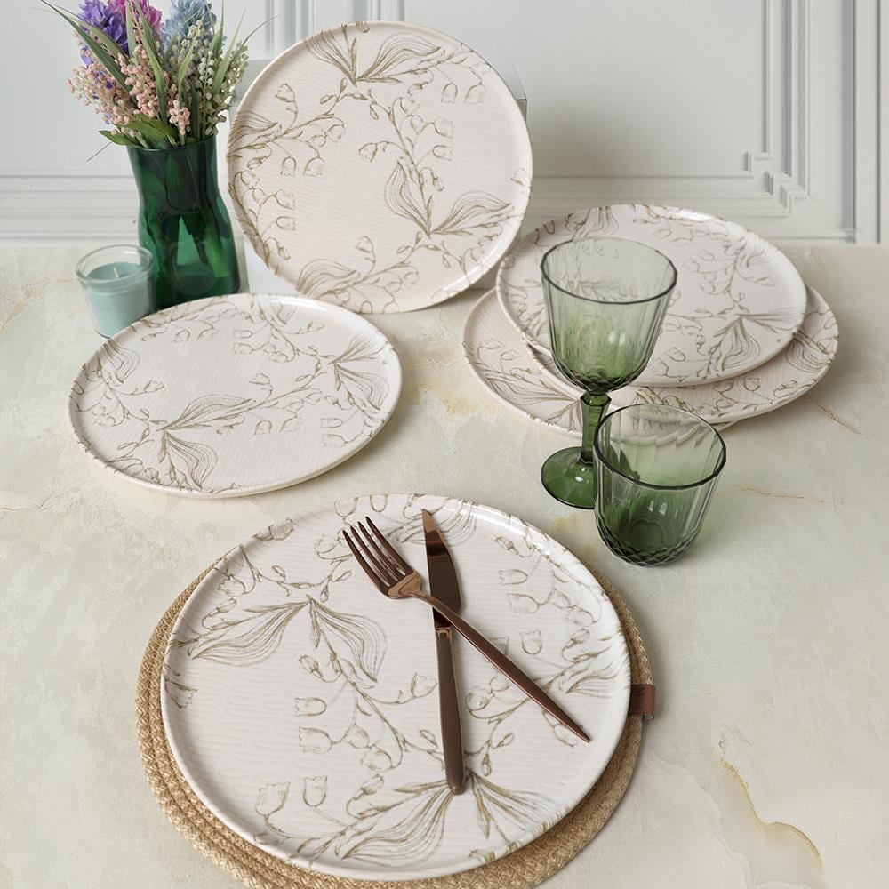 Soft Flora Nordic Servis Tabağı 28 Cm 6 Adet 22980