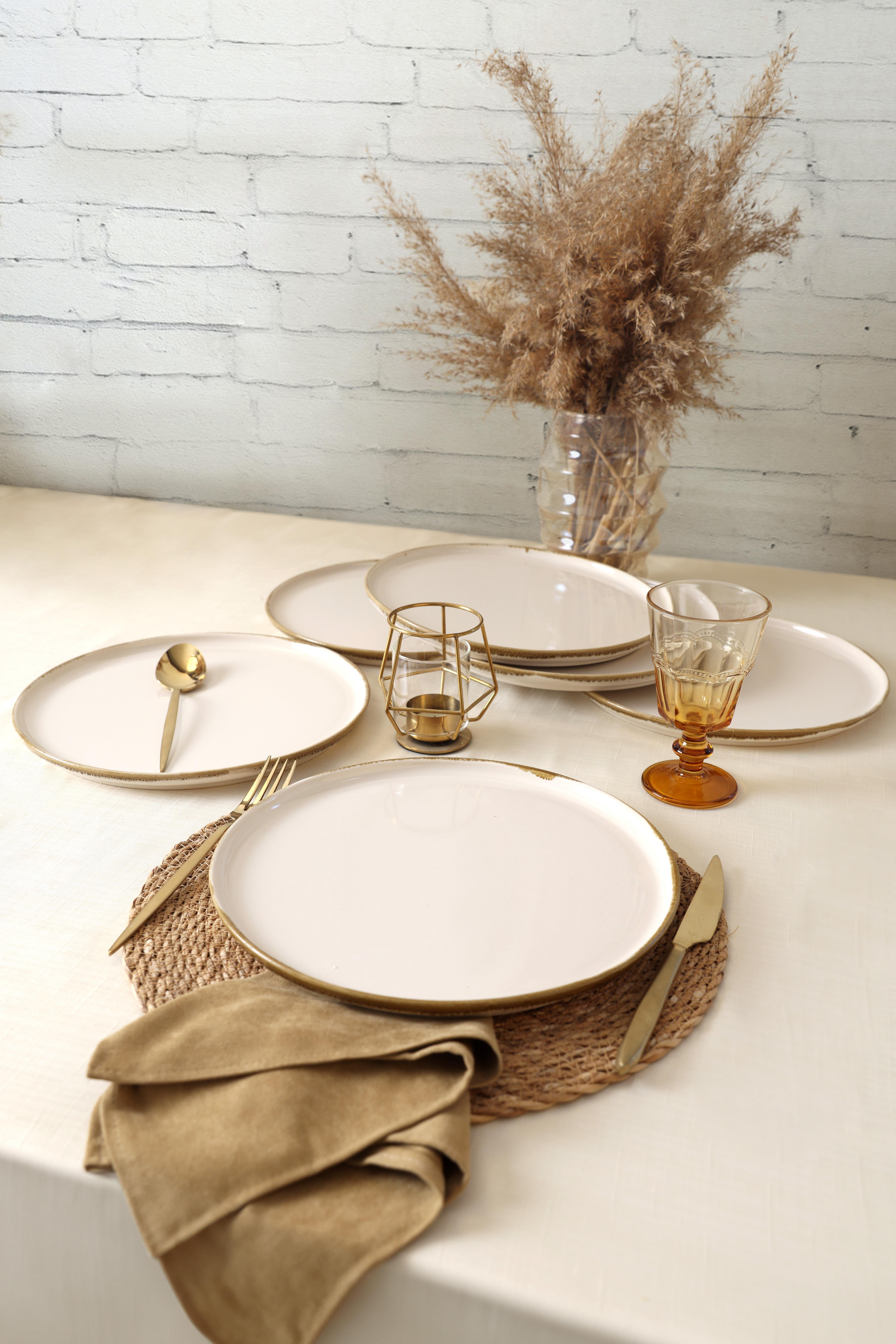 Straw Nordıc Servis Tabağı 28 Cm 6 Adet
