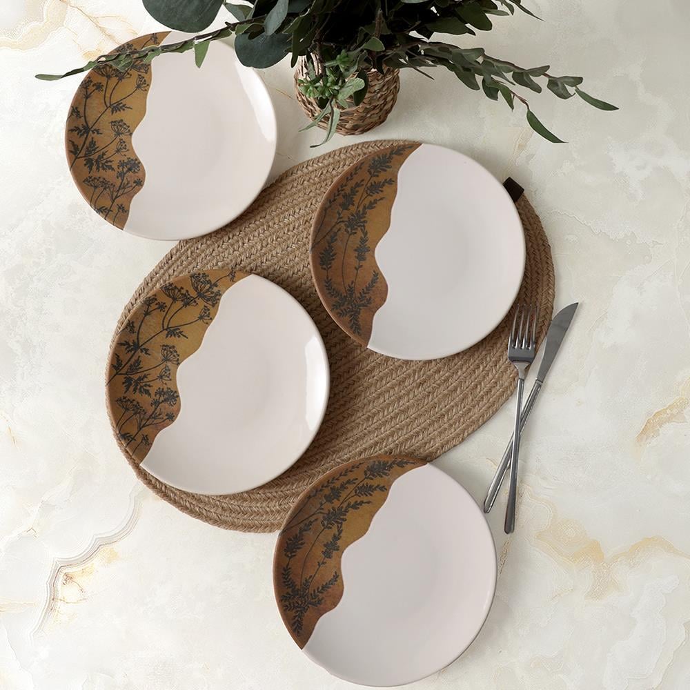 Terra Leaf Ege Pasta Tabağı 20 Cm 4 Adet 22878-79