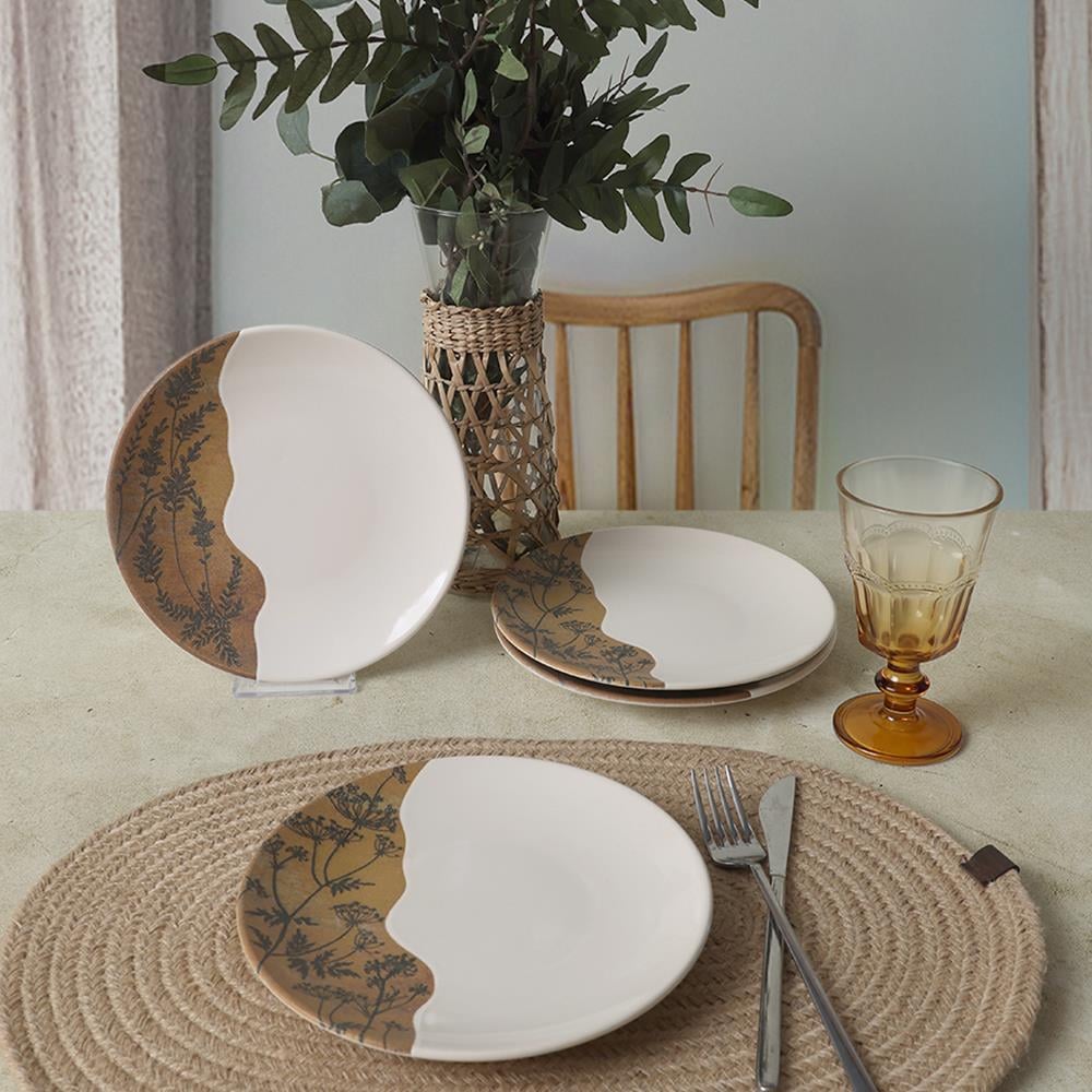 Terra Leaf Ege Pasta Tabağı 20 Cm 4 Adet 22878-79