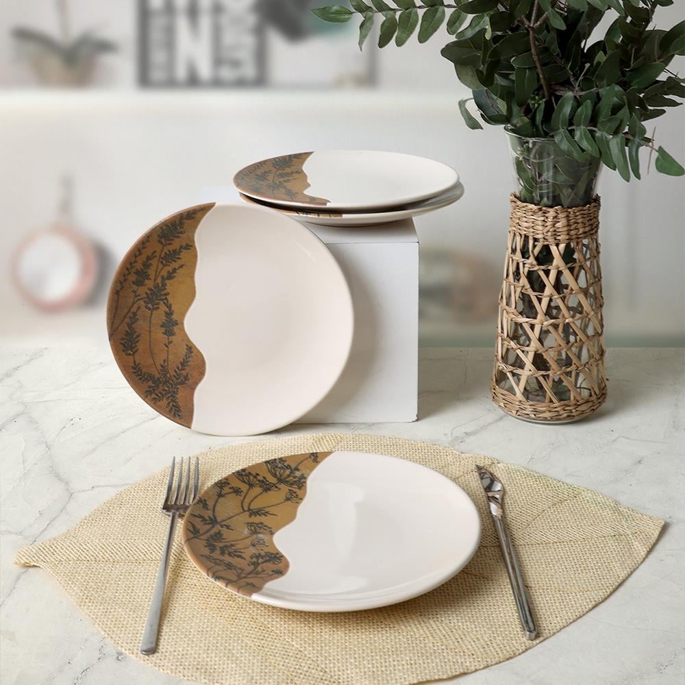 Terra Leaf Ege Pasta Tabağı 20 Cm 4 Adet 22878-79
