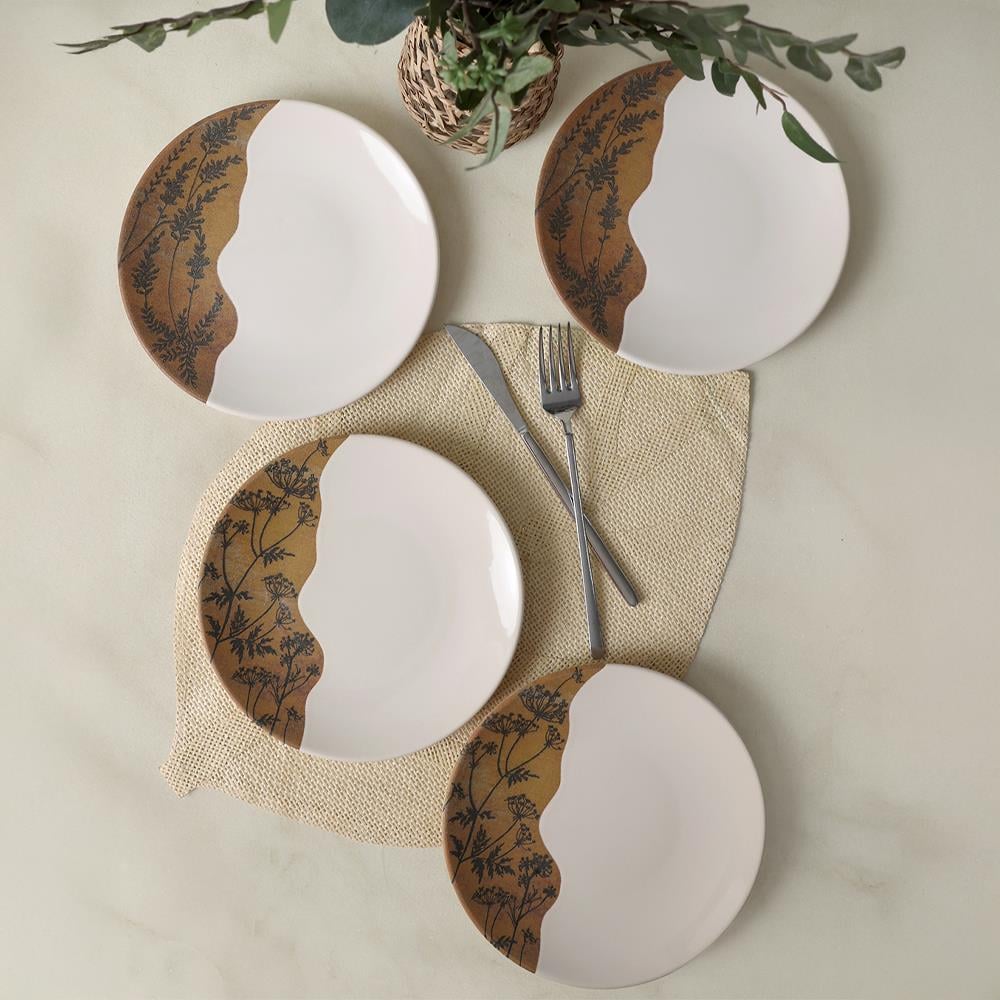 Terra Leaf Ege Pasta Tabağı 20 Cm 4 Adet 22878-79