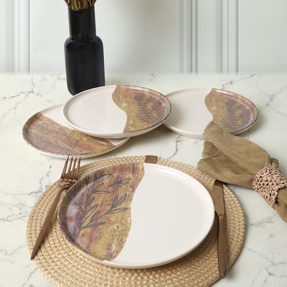 Terra Leaf Nordıc Pasta Tabağı 22 Cm 4 Adet / 22969-70