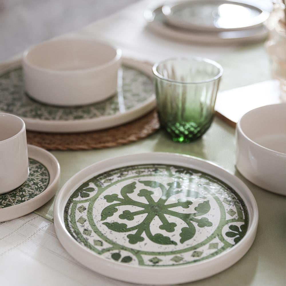 Timeless Green Stackable Yemek / Kahvaltı Takımı 20 Parça 4 Kişilik 21974-75