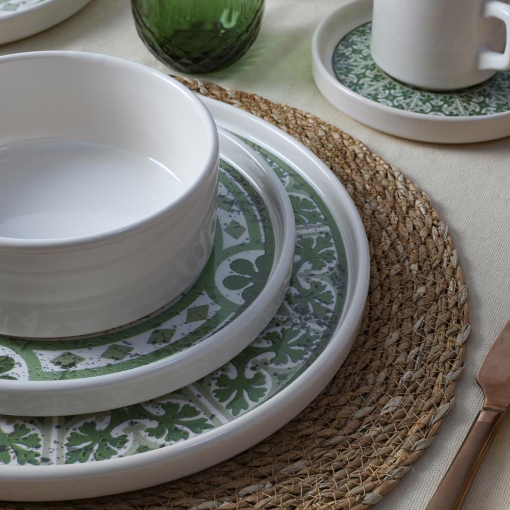 Timeless Green Stackable Yemek / Kahvaltı Takımı 20 Parça 4 Kişilik 21974-75