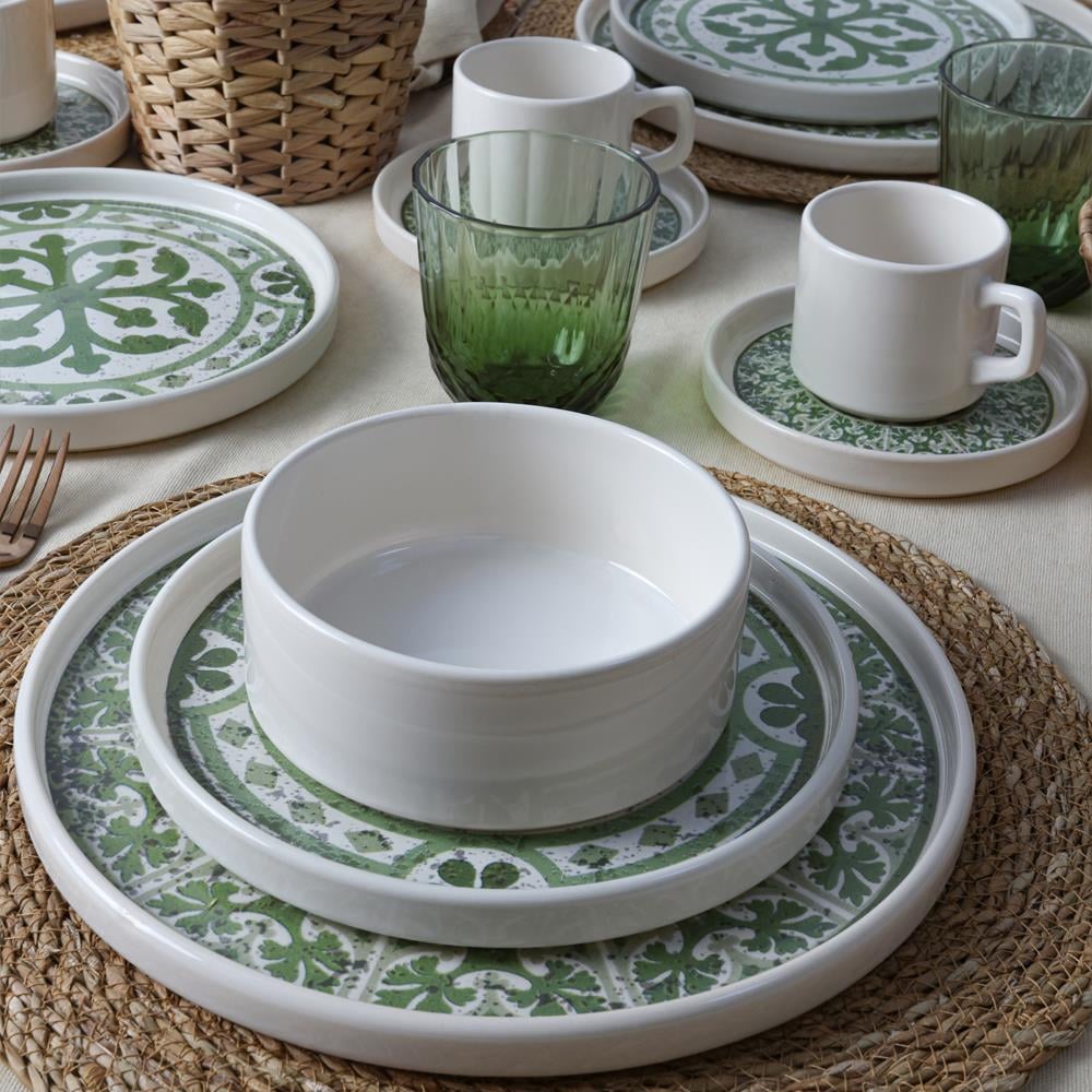 Timeless Green Stackable Yemek / Kahvaltı Takımı 20 Parça 4 Kişilik 21974-75