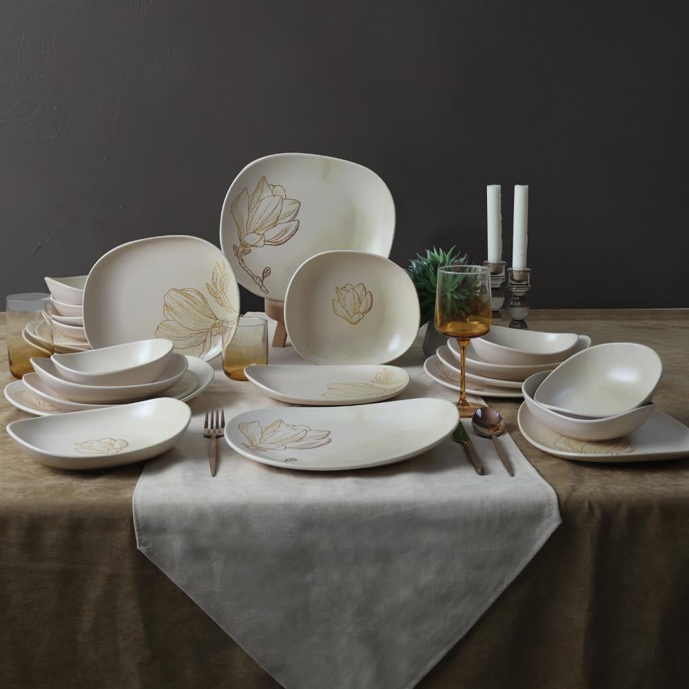 Vintage Bloom Isabella Yemek Takımı 24 Parça 6 Kişilik 22054-55-56-57