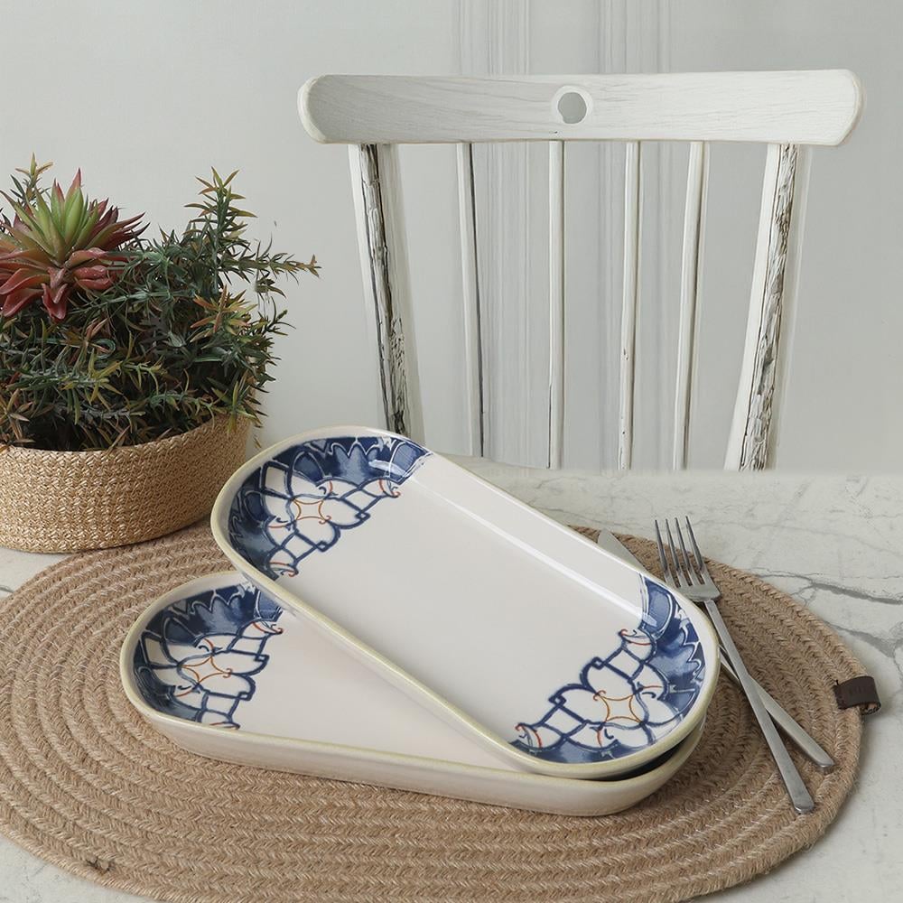 Wave Flow Noyan Kayık Tabak 26 Cm 2 Adet 22747