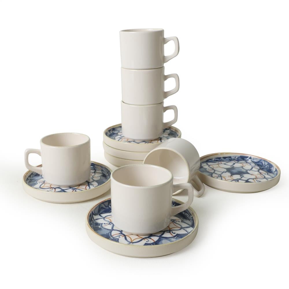 Wave Flow Stackable Çay Takımı 12 Parça 6 Kişilik 22750-51