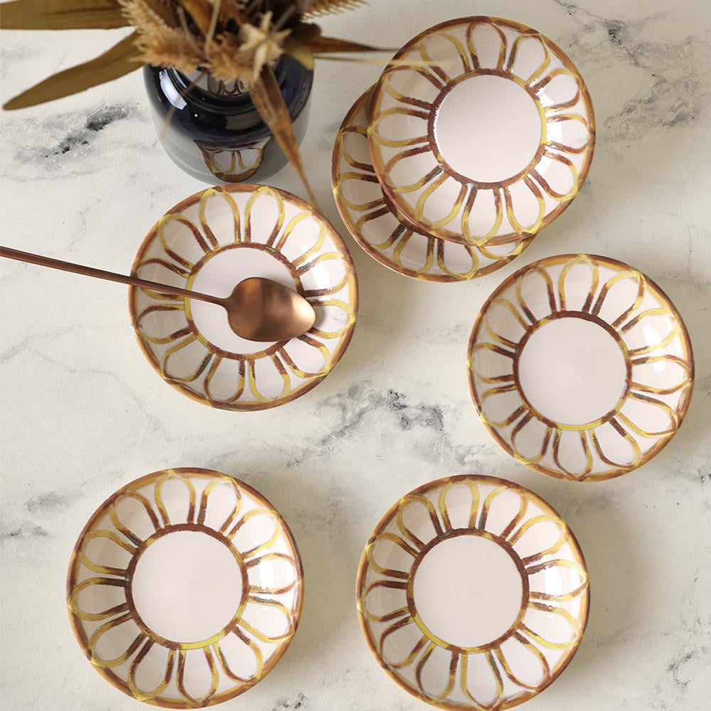 Worn Gold Halka Çerezlik / Sosluk 13 Cm 6 Adet 22967