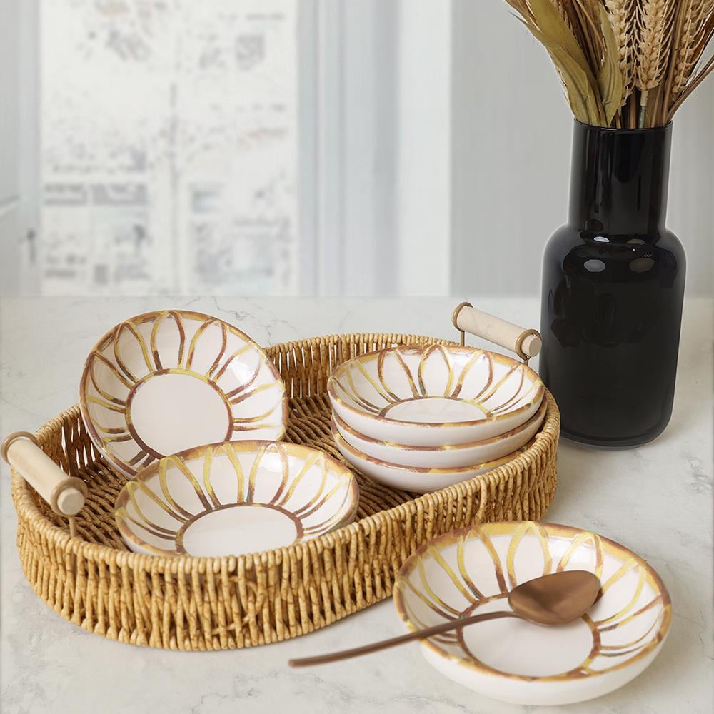 Worn Gold Halka Çerezlik / Sosluk 13 Cm 6 Adet 22967
