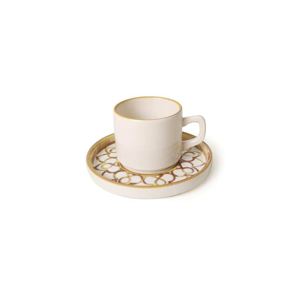 Worn Gold Stackable Çay Takımı 12 Parça 6 Kişilik 22968-23057