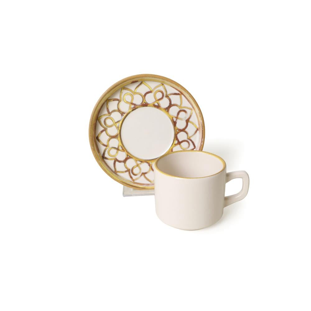 Worn Gold Stackable Çay Takımı 12 Parça 6 Kişilik 22968-23057