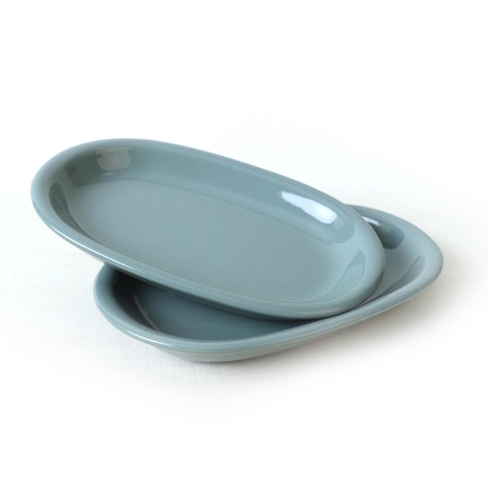 Yeşil Hitit Kayık Tabak 22 Cm 2 Adet 326