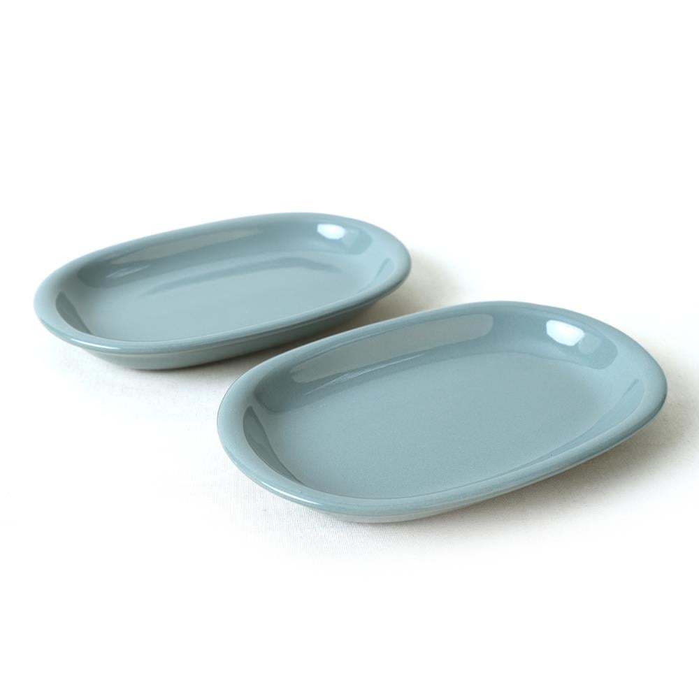 Yeşil Hitit Kayık Tabak 22 Cm 2 Adet 326