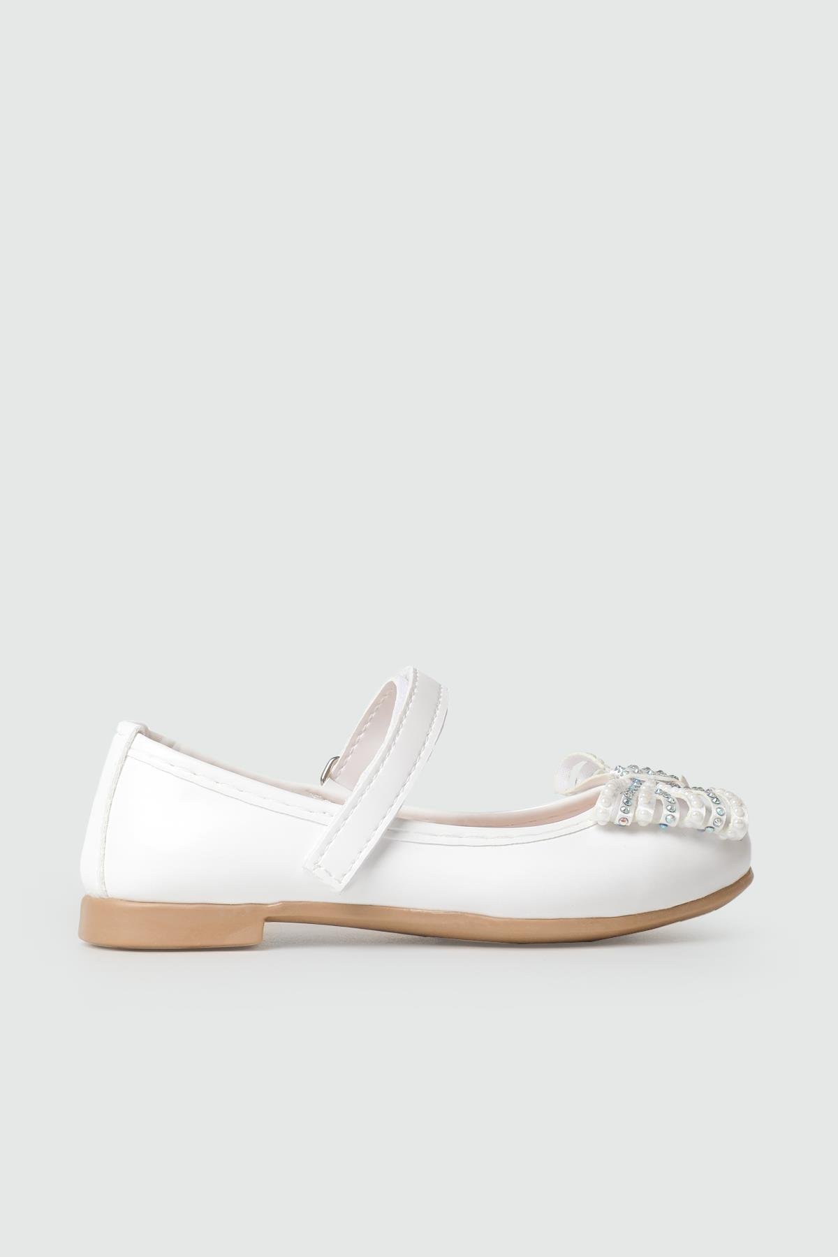 Abiye Babet Beyaz Rugan Çocuk Babet MİNİCAN 8000 Çocuk babet Varkan Minican 25Y-8000 PATİK