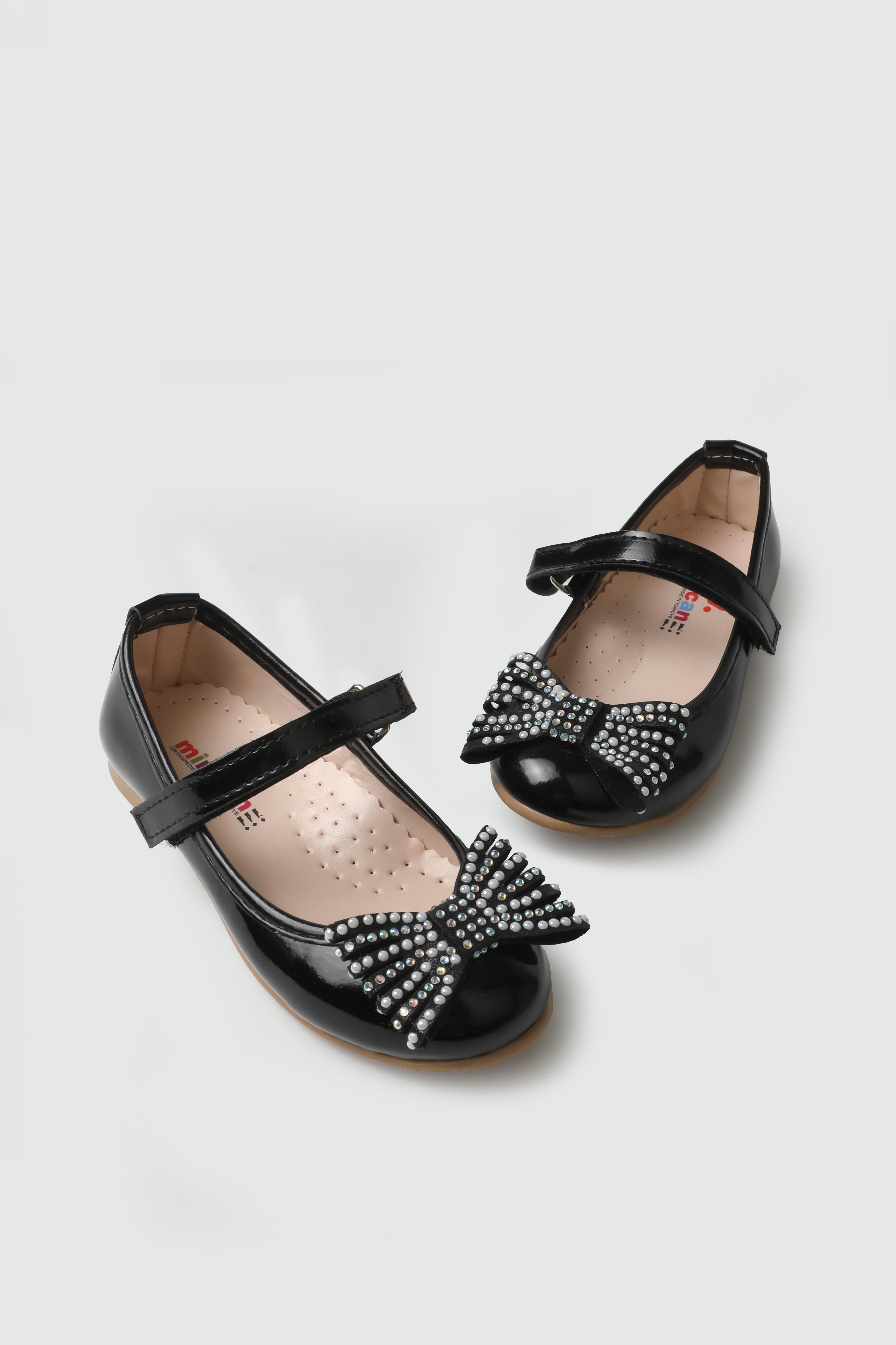 Abiye Babet Siyah Rugan Çocuk Babet MİNİCAN 8000 Çocuk babet Varkan Minican 25Y-8000 PATİK