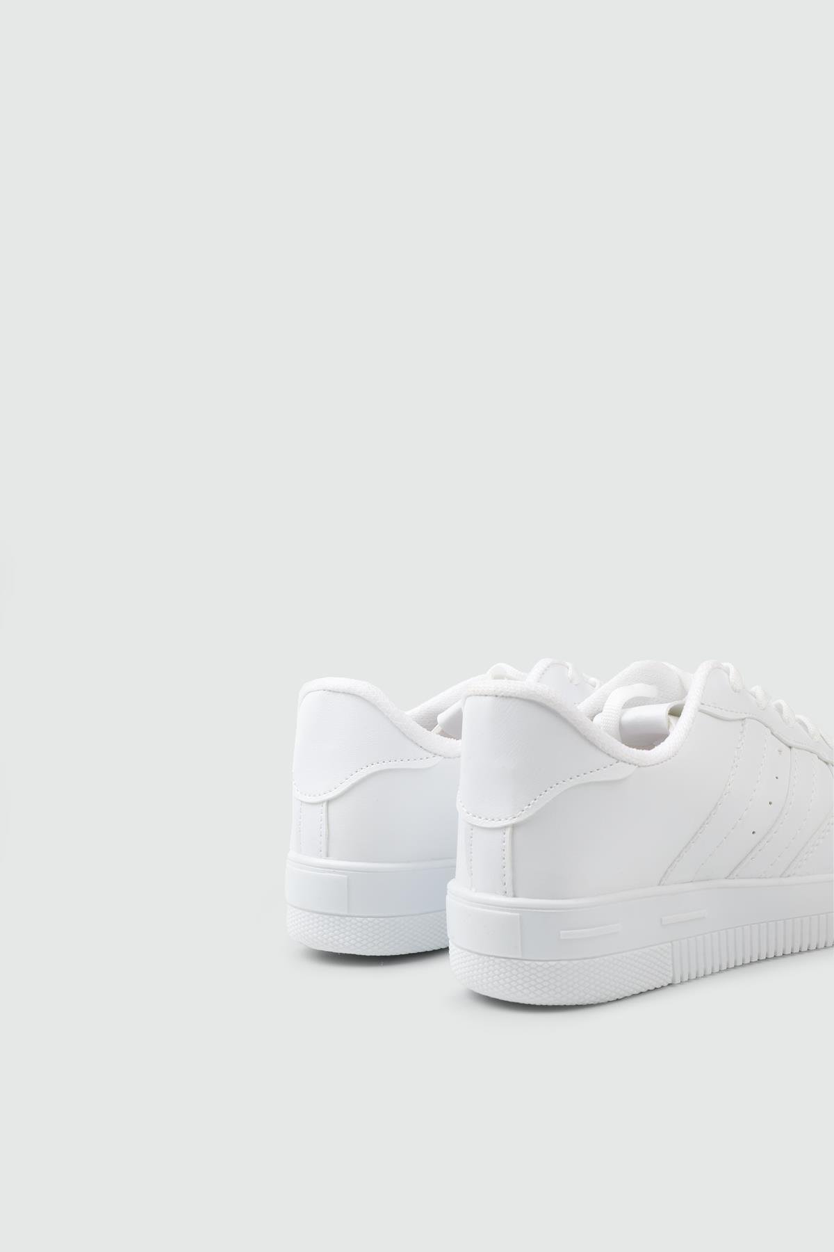 Air Taban Rahat Nefes Alır Beyaz Beyaz Unisex Spor Ayakkabı AIR v2 Unisex Sneaker Beınsteps Beinsteps AIR V2 22y