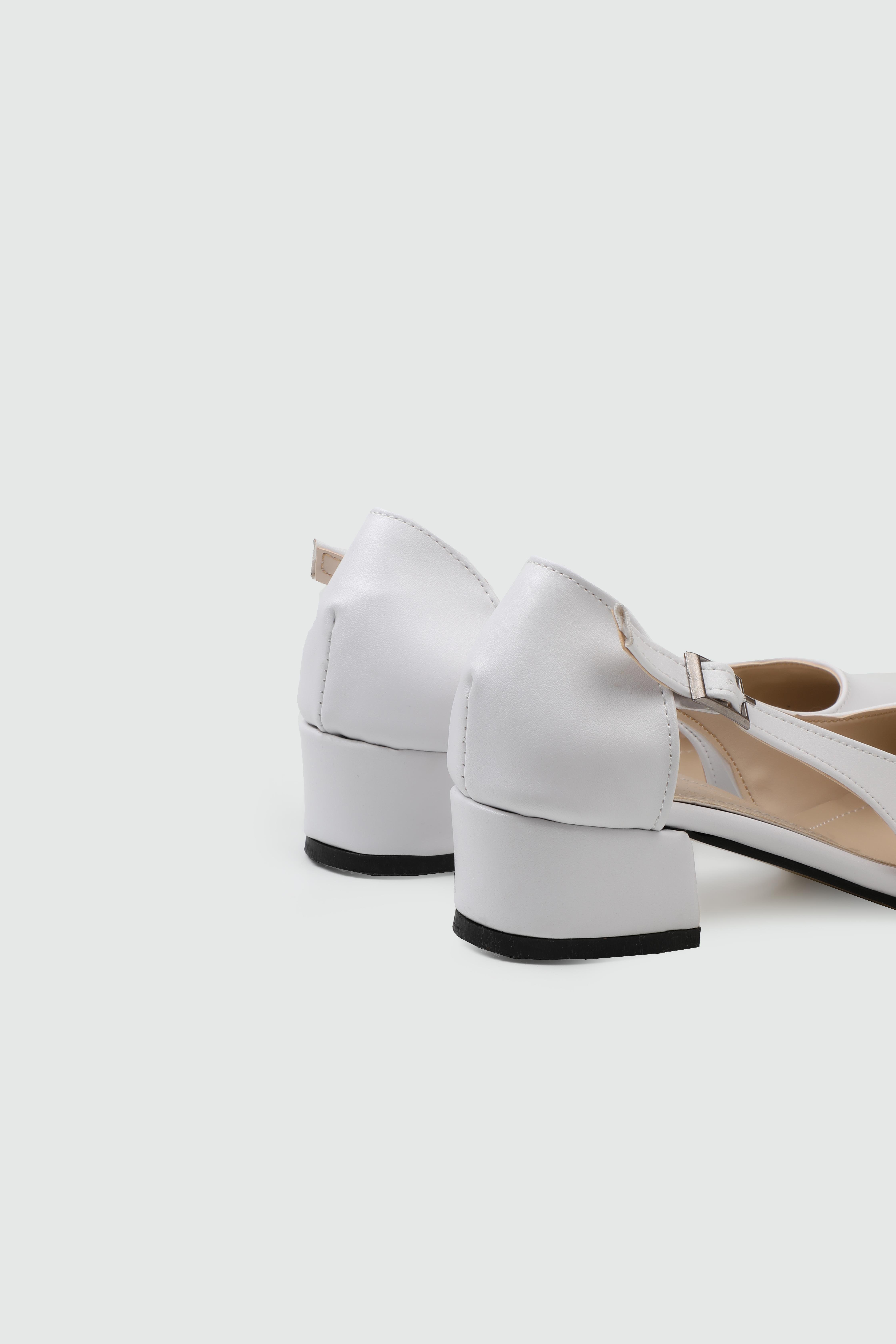 Alçak Kalın Topuklu Beyaz Kadın Ayakkabı N-2026 Kadın Alçak Topuklu Carla Bella MY BELLA N-2026 Kadın 25Y